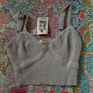 Womens Sweater Cropped Tank